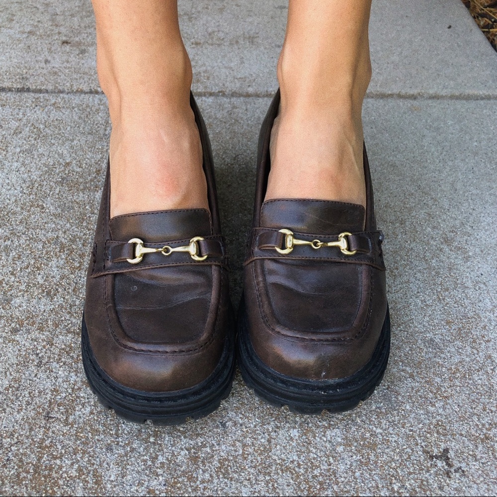 Vintage Oxford heeled loafers <3